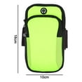 thumbnail image 2 of Phone Holder Running Armband for ,Key Pocket,Adjustable Arm Strap Fitness Sports Cell Phone Bag - green, 2 of 5