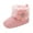 Pink, variant on Ketyyh-chn99 Baby Girl Shoes Lug Combat Boots Girls Lace up Boots Grey,11