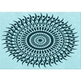 thumbnail image 1 of Ahgly Company Indoor Rectangle Patterned Electric Blue Area Rugs, 8' x 10', 1 of 6