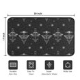 thumbnail image 5 of Black White Gothic Moth Star Sun Moon Pattern Door Rugs,Washable Non Slip Door Mats Indoor,Decorative Door Mats,Entry Mat Indoor for Entrance,Bedroom,Kitchen,Bathroom,30"x17", 5 of 6