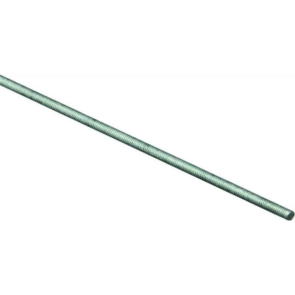 Stanley National N346-643 Stanley Threaded Rod, 5/16-18 X 36 In, Heat Treated Alloy, Zinc Plated, Grade B7