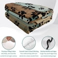 thumbnail image 4 of Full Quilt Set 78''x90'', Black Paw Print Lightweight Summer Bedspread Coverlet Set with 2 Pillow Shams, Farmhouse Vintage Shabby Wood Grain Breathable All Season Quilt Bedding for Bedroom/Guest Room, 4 of 9