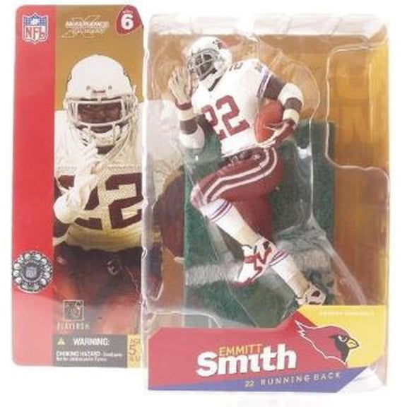 McFarlane NFL Sports Picks Series 6 Emmitt Smith Action Figure [White Jersey Red Gloves]