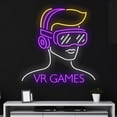 thumbnail image 3 of Handmadetneonsign Custom VR Games Neon Sign, Virtual Reality Led Sign, Game Player Led Lights, 3 of 5