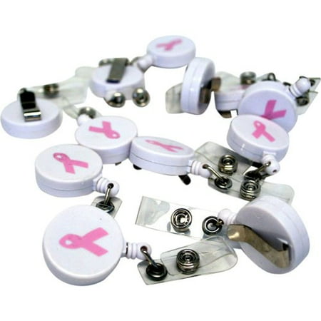 Us Army Breast Badge - 12 Retractable Breast Cancer Pink Ribbon Badge Holders