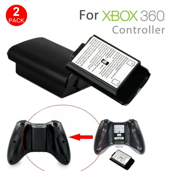 Visland AA for 360 Battery Pack 2 Pack for AA 360 Controller Battery Pack Play and Charge Kit for 360 Controller
