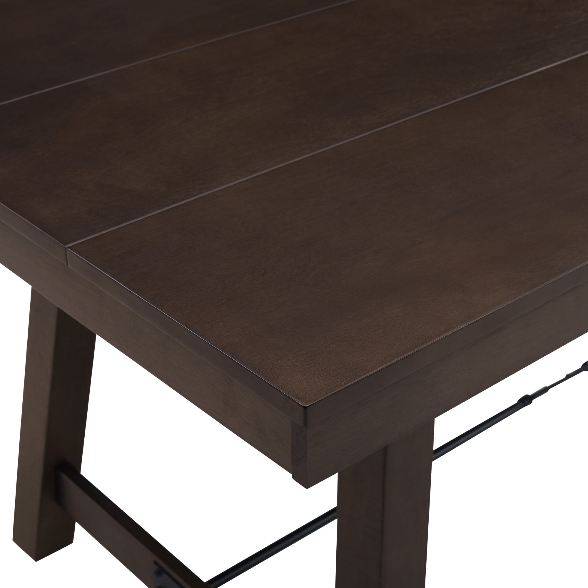 Manor Park Modern Farmhouse Dining Table with Metal Stretcher