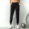 thumbnail image 4 of Pantalones deportivos para mujer con bolsillos laterales con cordón Pantalones Joggers Yoga, 4 of 8