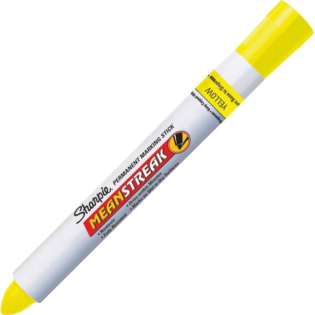 Marcador permanente Sharpie Mean Streak Yellow (paquete de 12)
