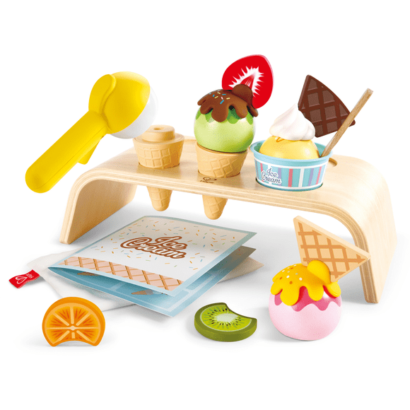 Juguete Set de Helados Infantil Juego de Imitación para Niños Hape
