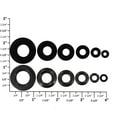 thumbnail image 5 of Grommet, Black Matte, Solid Brass-LL (100 sets per bag), Multiple Sizes, 5 of 9