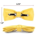 thumbnail image 2 of Boy's Poly Satin Banded Clip On Bow Ties (Yellow), 2 of 7