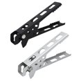 thumbnail image 3 of 2x2 Piezas Pinzas Portátiles Para Sartén De Camping Elevador Para Hornear Picnic BBQ Negro Argent, 3 of 8