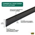 thumbnail image 3 of M-D Building Products 69609 48 in. Bronze Aluminum and Thermoplastic Rubber Commercial Screw-on Door Sweep, 3 of 10