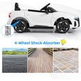 thumbnail image 6 of OLAKIDS 12V Kids Ride On Car, Licensed Audi RS e-tron GT Electric Vehicle with Remote Control, Toddlers Battery Powered Toy with 4 Wheels Suspension, LED Headlight, Music, MP3, USB, TF Port (White), 6 of 10