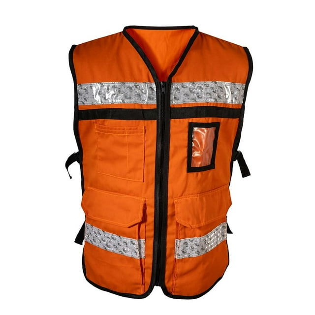 Chaleco tipo Rescatista IUSA con reflejos Color Naranja G Naranja