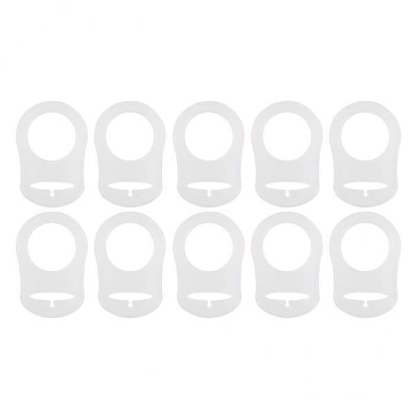Llavero de silicona Sunnimix Soporte de chupete simulado Adaptador de clip 10pcs