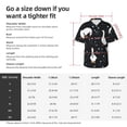 thumbnail image 6 of Lsque Fashionable Goose pattern Hawaiian Shirt for Men, Unisex Summer Beach Casual Short Sleeve Button Down Shirts-Small, 6 of 9