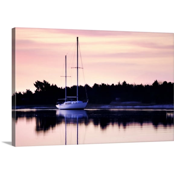 Great BIG Canvas | "At Anchor I" Canvas Wall Art - 24x16