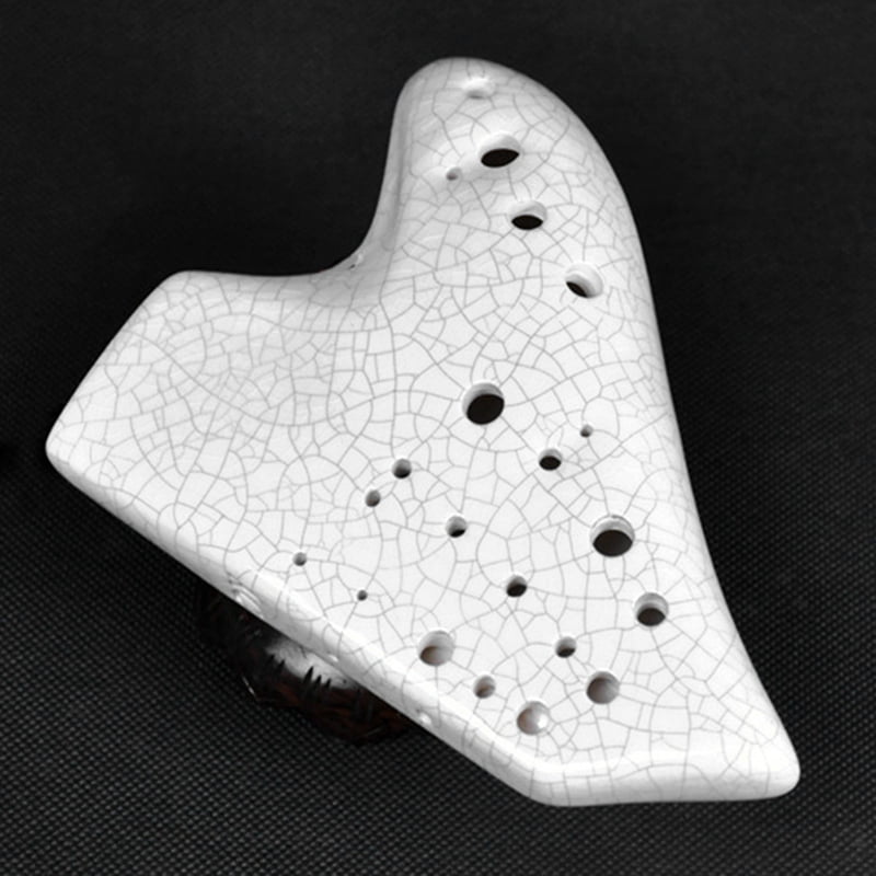 White Triple Ocarina Music Instrument Alto Tone C Legend Ocarinas Professional Musical Instrumentation Flute Accessories