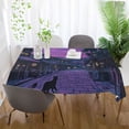 thumbnail image 5 of Yayeee Tablecloths for Rectangular Tables 54 x 72 inch Party Table Cover, Purple Street, 5 of 6