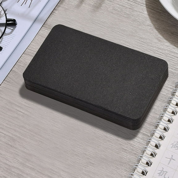 IBASETOY 100pcs Black Blank Note Cards for DIY Vocabulary Learning and English Practice in Office and School