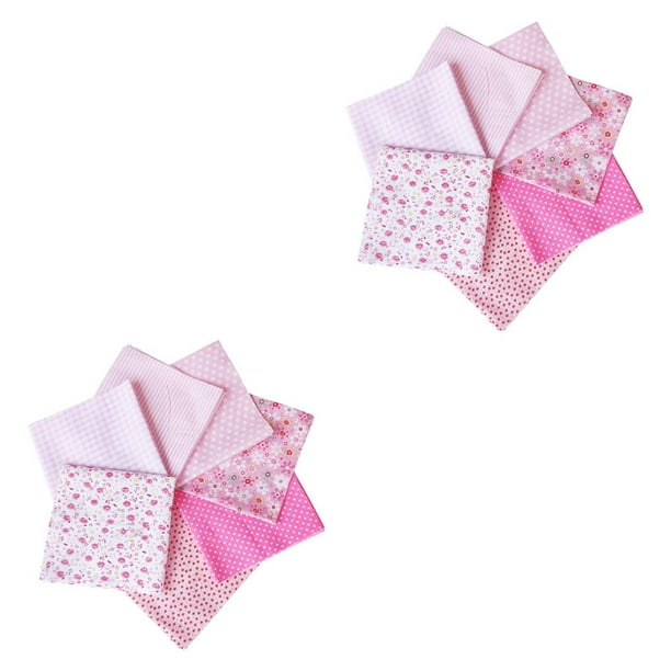 Inteprter Tela de algodón estampada para costura, telas acolchadas para retales, costura artesanal, accesorios hechos a mano, 7 Uds., 25x25Cm Type7 NO7