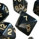 thumbnail image 4 of 7 piezas de dados poliédricos D8, D10 y D12 para juegos de rol y entretenimiento. Negro, 4 of 5