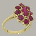 thumbnail image 2 of LBG British Made 10k Yellow Gold Real Genuine Ruby Womens Statement Ring - 33 size options - Size 8.25, 2 of 6