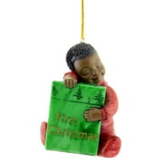 Holiday Ornament First Christmas Boy Polyresin Pajamas Present Sleeping 19173
