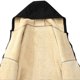 thumbnail image 3 of Ceisia Men Solid Color Hooded Zipper Lamb Gift Fleece Warm Long Sleeve Casual Cardigan Jackets, 3 of 8