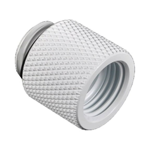 Bitspower G1/4" Male to Female Extender Fitting, 15mm, Deluxe White