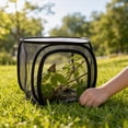 thumbnail image 4 of Foldable Breathable Mesh Insect Breeding Cage, Reusable Transparent Net Habitat Box for Insect Observation, Butterfly Creepy Crawler Breeding, 12"(Blue), 4 of 7