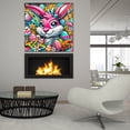 thumbnail image 6 of Epic Art 'Easter Bunny - Vivid Abstract' by Rey Klimt Acrylic Glass Wall Art, 36" x 36", 6 of 8