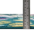 thumbnail image 4 of Unique Loom Bloom Collection Area Rug - Hyacinth (2' x 8' Runner Teal/Ivory), 4 of 6