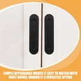 thumbnail image 4 of CIMAXIC 4Pcs Adhesive Handle Self Stick Black Aluminum Casting for Sliding Door, 4 of 8