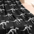 thumbnail image 3 of Skeleton Dinosaurs Labels Blanket,Comfortable Soft Lamb Wool Throw Blanket,All Season,Warm Lightweight Blankets for Sofa Bed Couch Living Room Chair,60"x80", 3 of 4