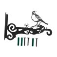 thumbnail image 2 of Colgador de plantas de pared de metal con silueta de animal multifuncional con tornillos para Pájaro, 2 of 9