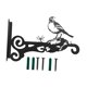thumbnail image 2 of Soporte de hierro para cesta colgante de plantas con tornillos, diseño de animales para valla de terraza. Pájaro, 2 of 9