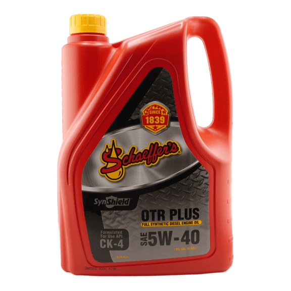 Schaeffer Oil SynShield OTR Plus Advanced Performance Full Synthetic Engine Oil 5W-40, 1 Gallon