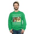 thumbnail image 2 of Friends Mens Fair Isle Holiday Armadillo Sweatshirt, 2 of 3