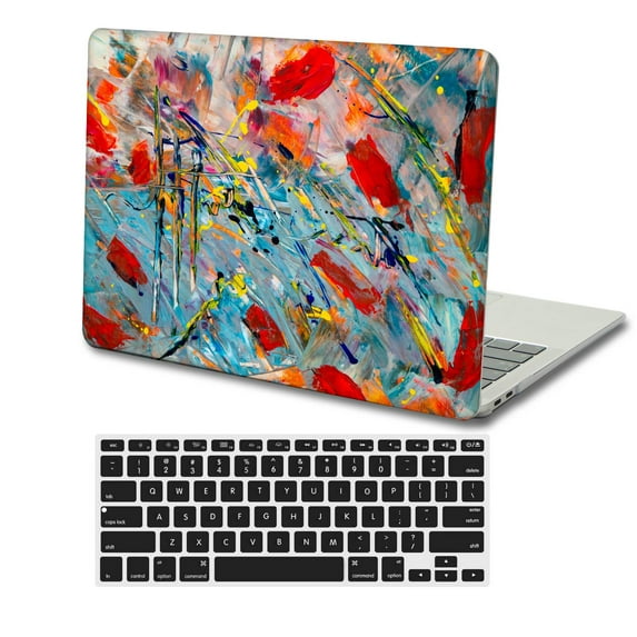 KSK KAISHEK Hard Case Only for MacBook Pro 15 inchs with Touch ID + Black Keyboard Cover Model: A1707 A1990 (Painting A 0752)