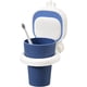 thumbnail image 1 of Bote para cepillos de dientes, vaso de baño, vaso para cepillos de dientes para niños, con portavasos, no requiere perforación, (azul) 18 * 8.3 * 12 cm TUNC Sencillez, 1 of 5