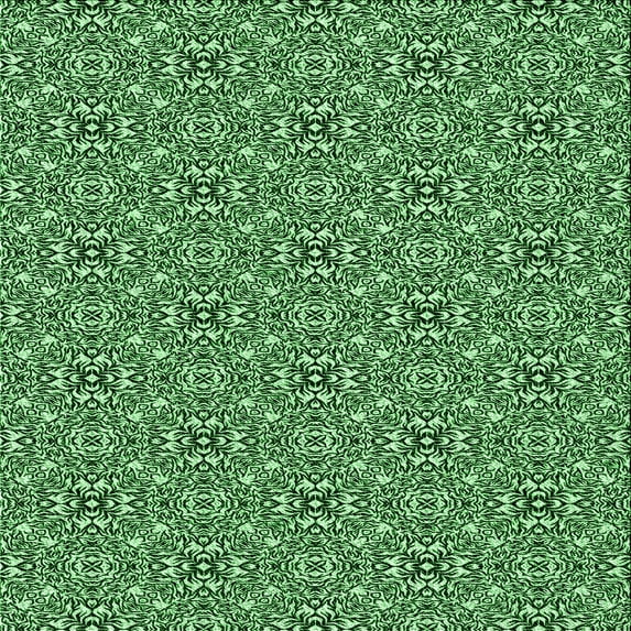 Ahgly Company Indoor Square Patterned Deep Emerald Green Area Rugs, 4' Square