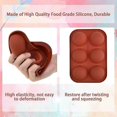 thumbnail image 3 of 3pcs Semi Sphere Silicone Mould For Making Chocolate Bombs Cocoa Bombs, 6 Holes Half Circle Silicone Mould Hal, 3 of 4