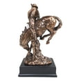 thumbnail image 6 of Ebros Large Rustic Western Rodeo Cowboy W/ Bucking Horse Statue With Black Base, 6 of 7