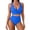 Blue, variant on Women's Sexy Push-up Bikini Two-piece Swimsuit Army Green L