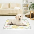 thumbnail image 6 of Pet Cooling Pad Foldable Self Cooling Mat Breathable Pet Cushion Sleep Pad for Dogs and Cats Floral Pineapple Pattern S, 6 of 9