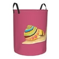 thumbnail image 2 of LNWH Laundry Basket, Speedy Snail Cartoon Drawing Art Pattern Foldable Laundry Hamper With Handles Waterproof, Medium Size, 2 of 8