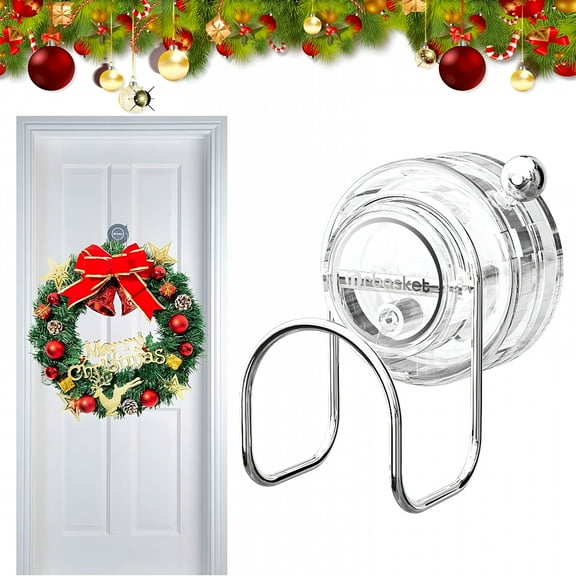 LAMIRO Garland Hanger for Door Frame Garland Hanger White Door Garland Hanger Garland Holder for Door Frame No Hardware Garland Hangers for Front Door Mantle Garland Hanger